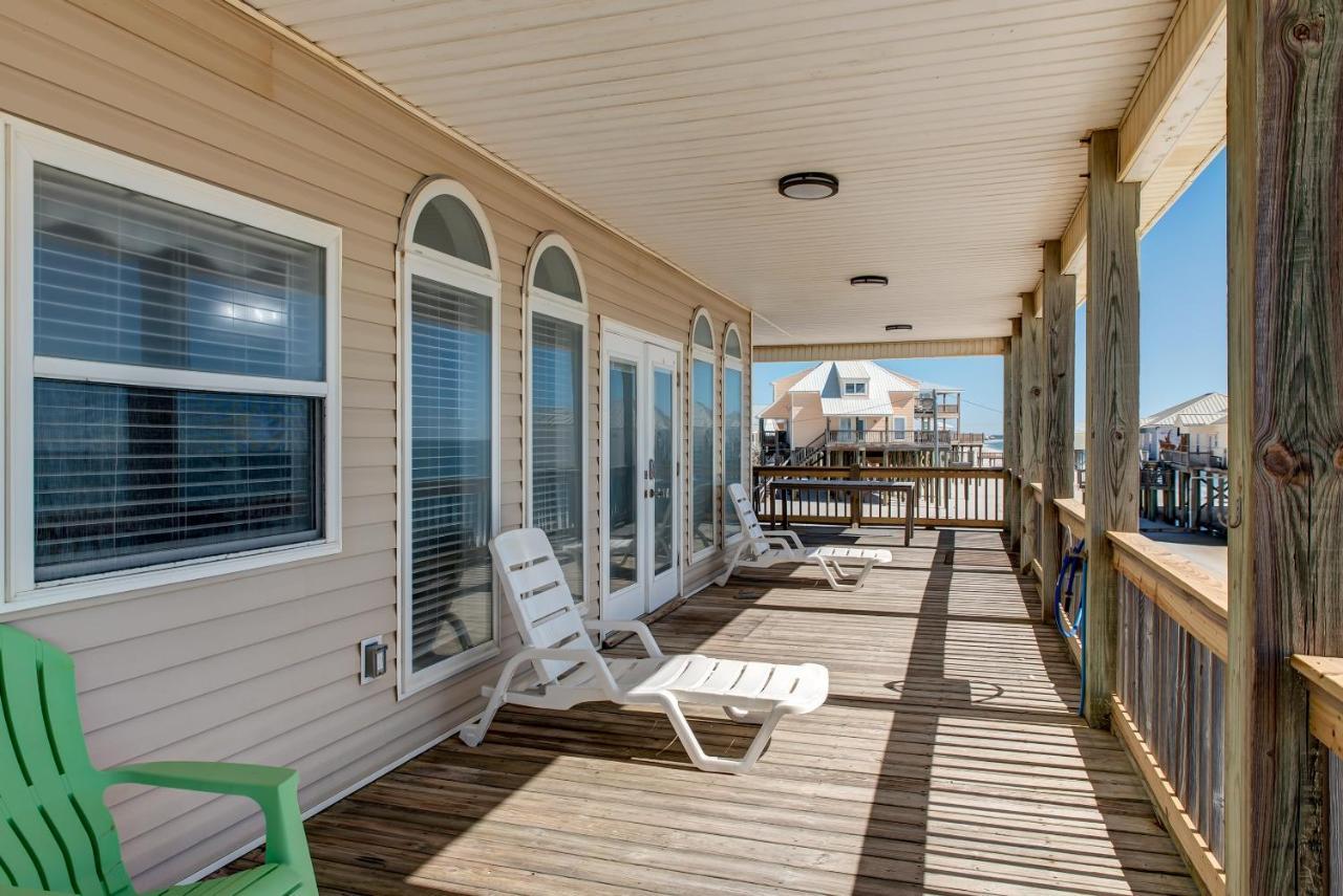 Marisol - Pet Friendly And Gulf Front! Enjoy The Large Deck With Amazing Views! Home Dauphin Island Exterior foto
